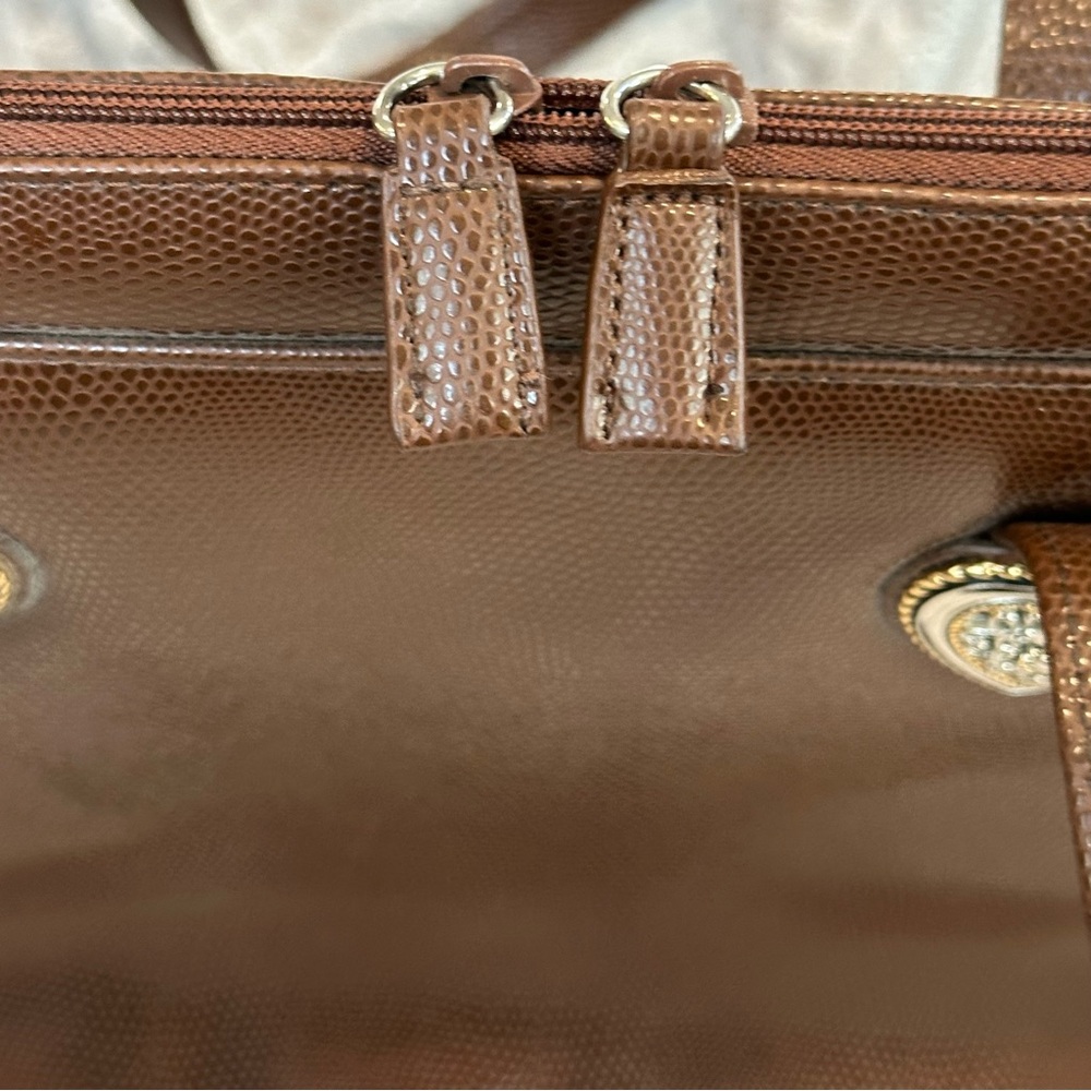 ✨EUC✨Coldwater Creek Brown Pebbled Laptop/ Tablet Travel Bag - Picture 16 of 16